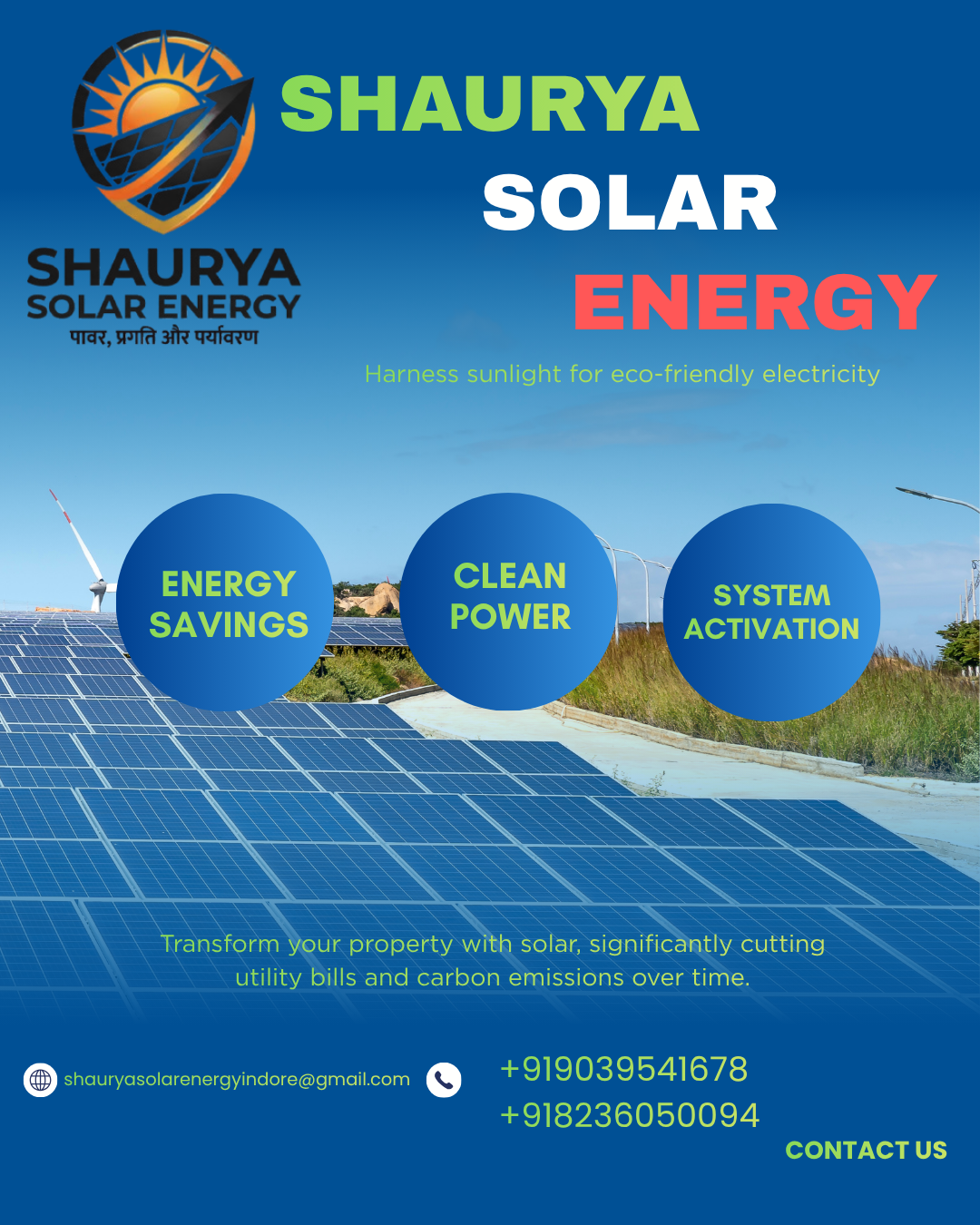 Shaurya Solar Energy solar project in Indore